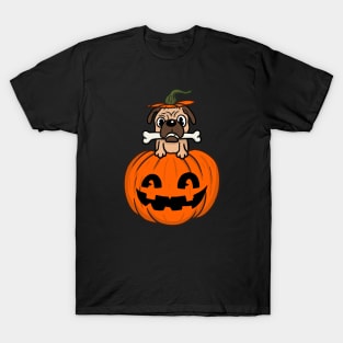 Pug on the pumpkin T-Shirt